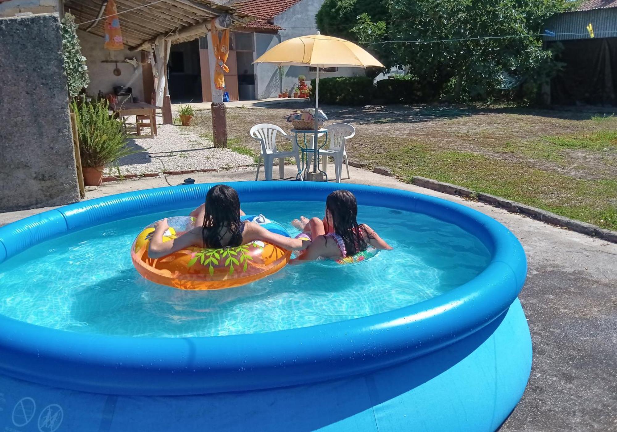 Casa Da Vovo Ceu - Casa De Campo Gandaresa - Country House, Entre Coimbra E Aveiro, A 15 Minutos Carro Praia Mira - Quintal Com Piscina Insuflavel Cantanhede Exterior foto